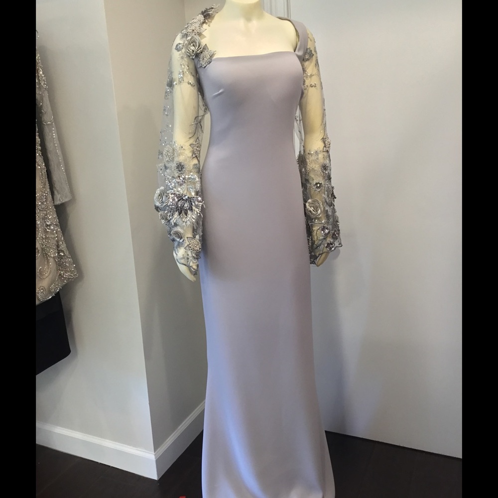 Tari Ediz Grey Evening Dress